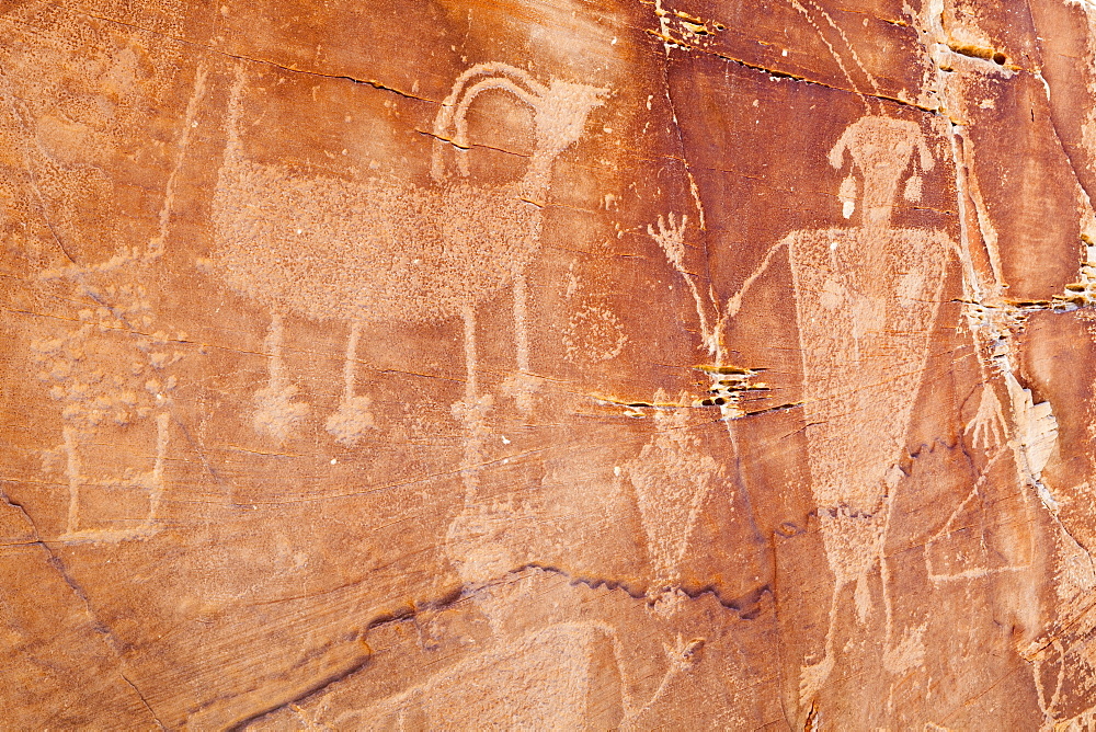 Native American Petroglyphs, Dinosaur, Colorado, United States of America