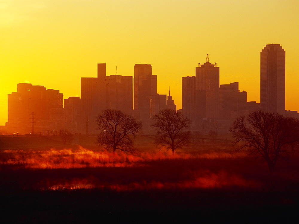 Dallas Skyline at Sunrise, Dallas, Texas, United States of America