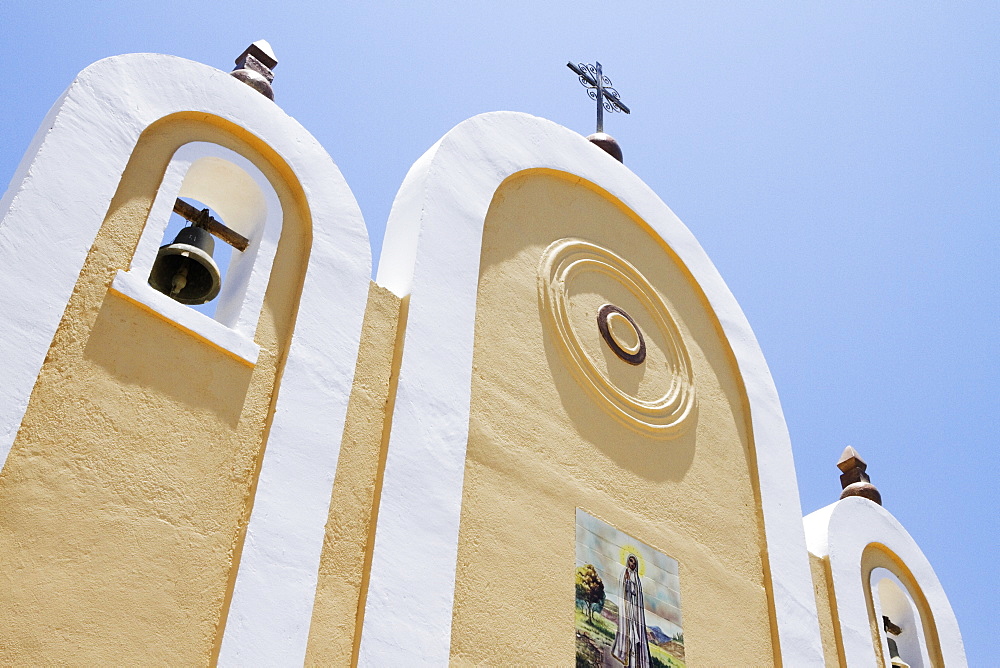 Exterior Facade of a Mexican Church, Todos Santos, Baja California, Mexico