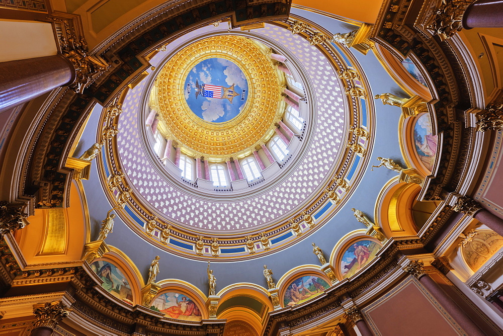 Iowa State Capitol Building Interior, Des Moines, Iowa, USA