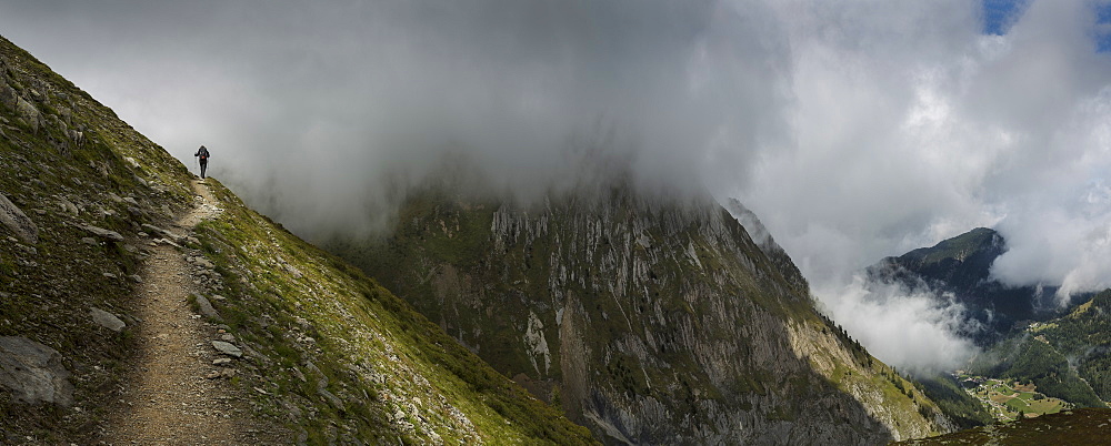 Mountain path, Mt. Blanc, Switzerland, Mount Blanc, Switzerland