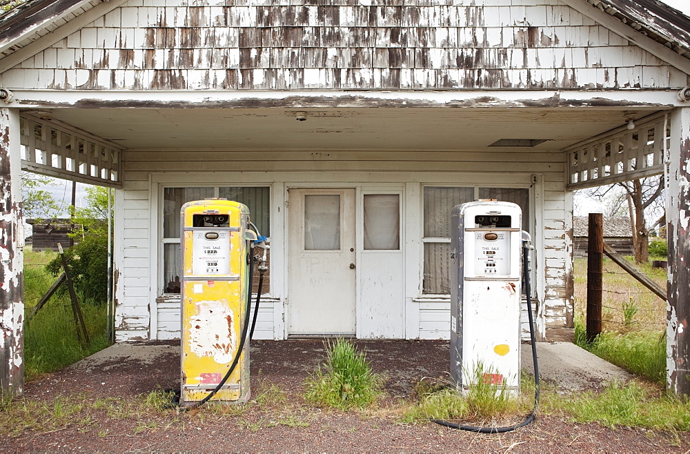 Old Gas Pumps, Kent, Oregon, United States