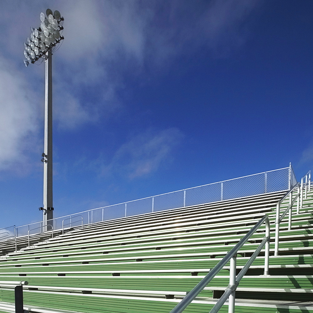 Bleachers at a Sports Field, Bradenton, Florida, USA