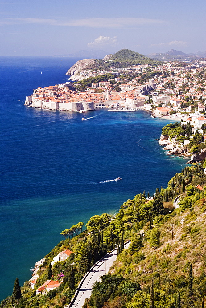 Coastal View of the Old Town of Dubrovnik, Dubrovnik, Croatia