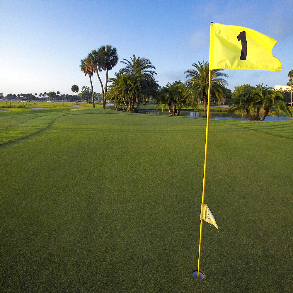 First Hole on a Golf Course, Bradenton, Florida, United States of America