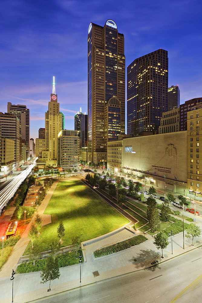 Main Street Garden Park in Downtown Dallas, Dallas, Texas, United States of America