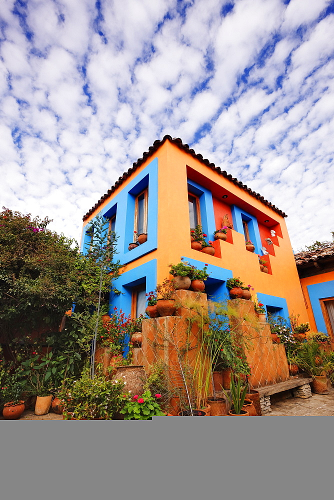 Interior Courtyard of a Hotel, Chiapas, Mexico