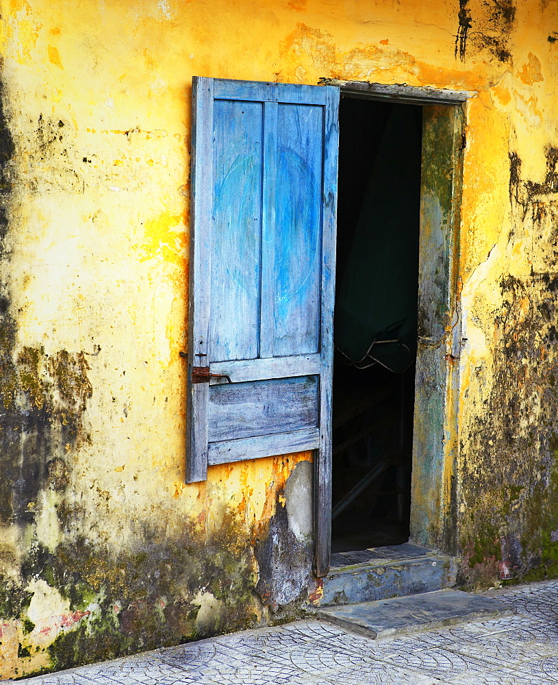 Entrance to a Dilapidated Building, Hoi An, Quang Nam, Vietnam