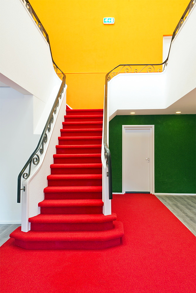 Colorful staircase, Rijswijk, Netherlands, Netherlands