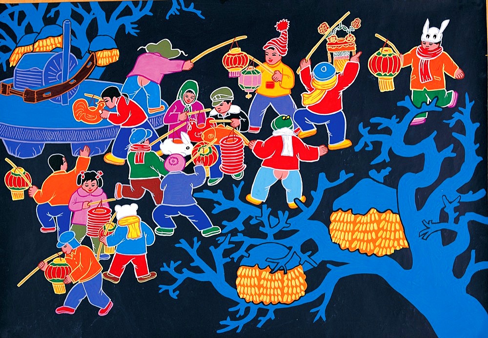 Naive art: Lantern Design