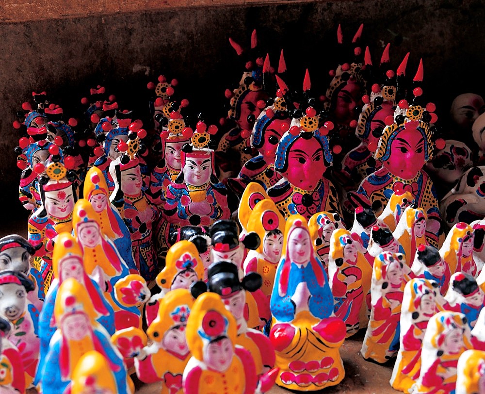 Clay figures from Huimin, Shandong