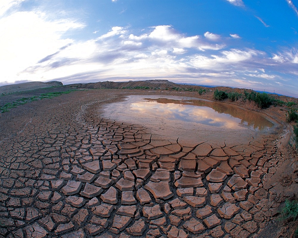 The seasonal river in the Ghost City, Xinjiang