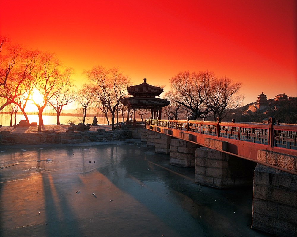 the Pavilion of Perceiving the Spring in the Summer Palace, Beijing