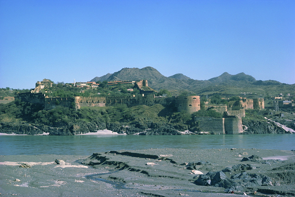 Attock Fort and River Indus, Pakistan, Asia