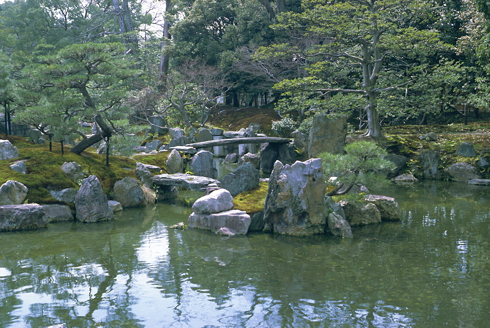 Garden, Nijo castle, Kyoto, Japan, Asia