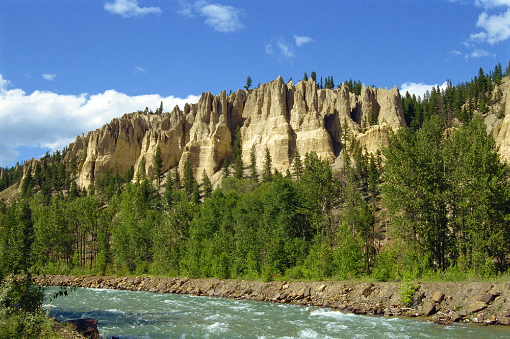 Hoodoos in the Rocky Mountains, Canada, North America