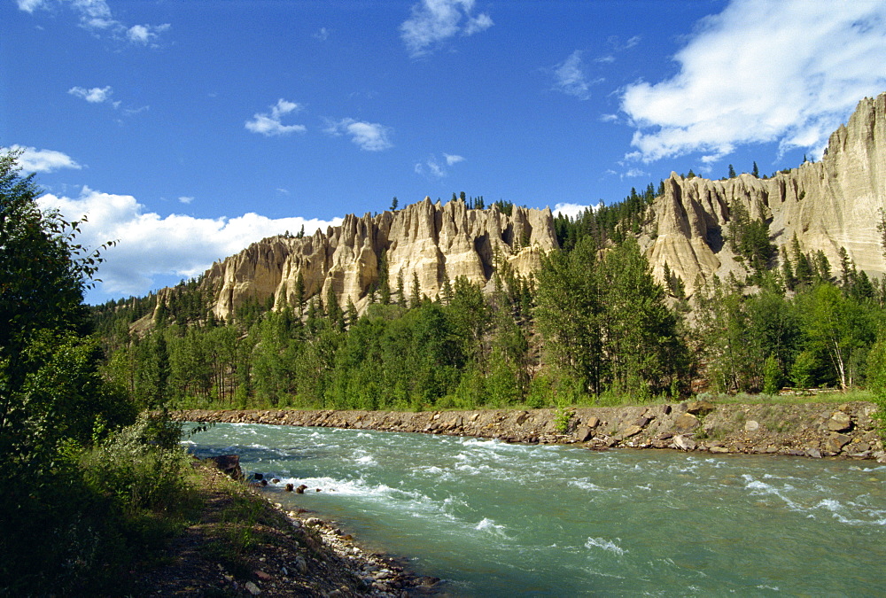 Hoodoos in the Rocky Mountains, Canada, North America