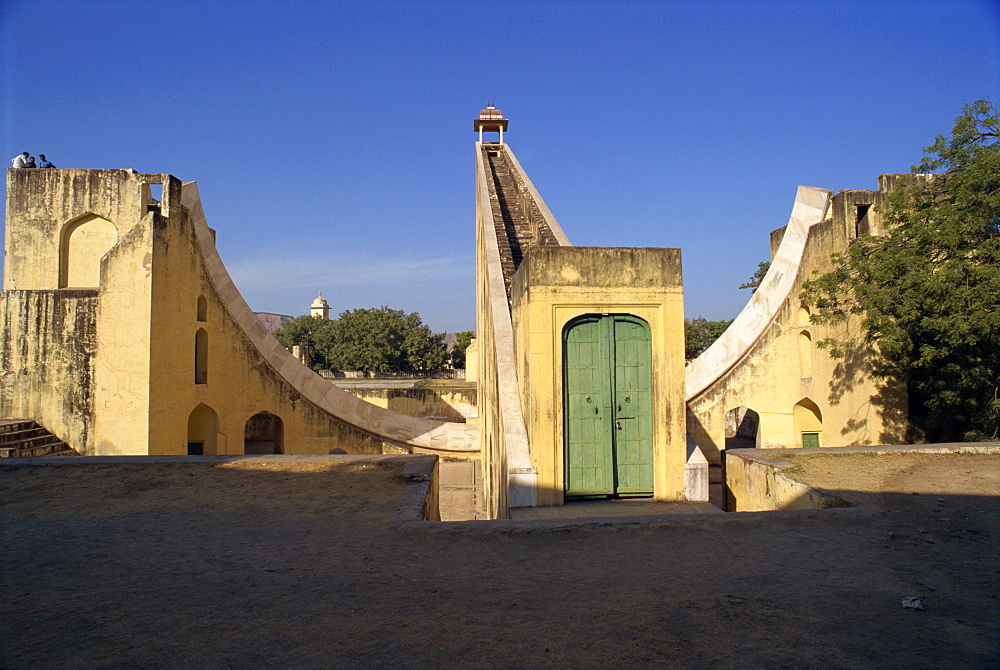 The Jantar Mantar built between 1728 and 1734 by Jai Singh II as an observatory, Jaipur, Rajasthan state, India, Asia