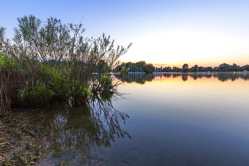 Sunset at Bray Lake, Berkshire, England, United Kingdom, Europe