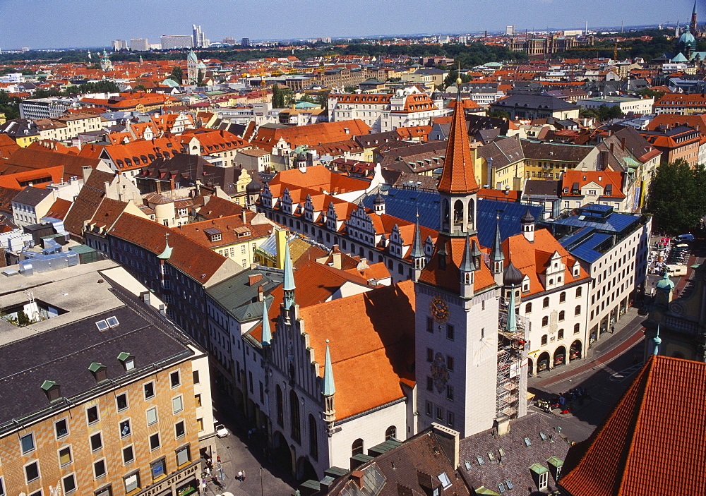 View of Munich's Roofs, Germany, Europe