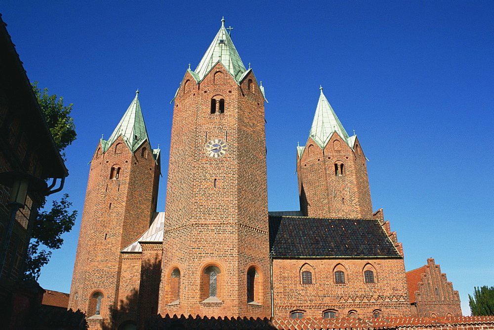 Vor Frue church dating from the 12th century, Kalundborg, Zealand, Denmark, Scandinavia, Europe