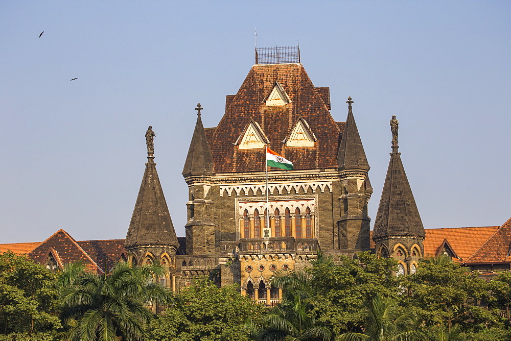 Oval Maidan and Bombay High Court, Fort Area, Mumbai, Maharashtra, India, Asia