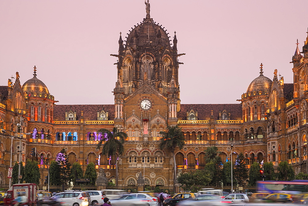 Chhatrapati Shivaji Terminus, UNESCO World Heritage Site, Mumbai, Maharashtra, India, Asia