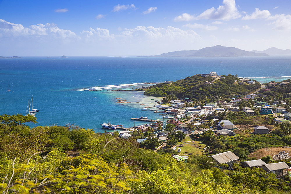 View of Clifton Harbour, Union Island, The Grenadines, St. Vincent and The Grenadines, West Indies, Caribbean, Central America