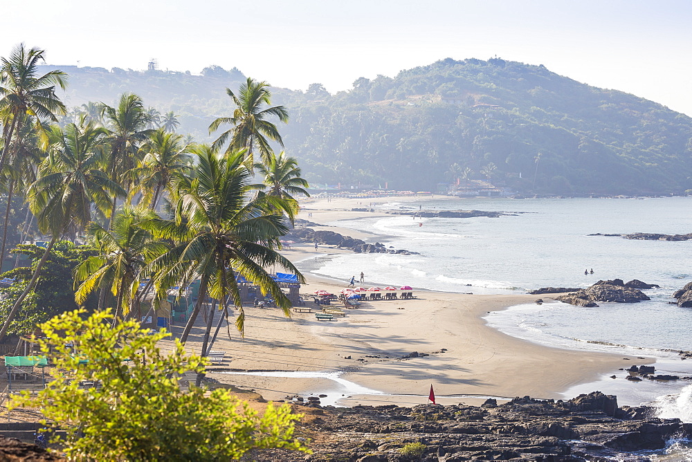 Ozran Beach known as Little Vagator Beach, Goa, India, Asia