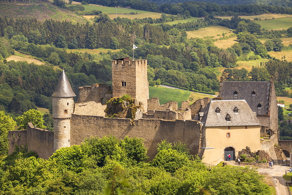 Bourscheid Castle, Bourscheid, Luxembourg, Europe