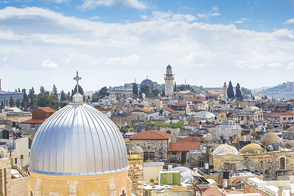 View of the Old City, UNESCO World Heritage Site, Jerusalem, Israel, Middle East