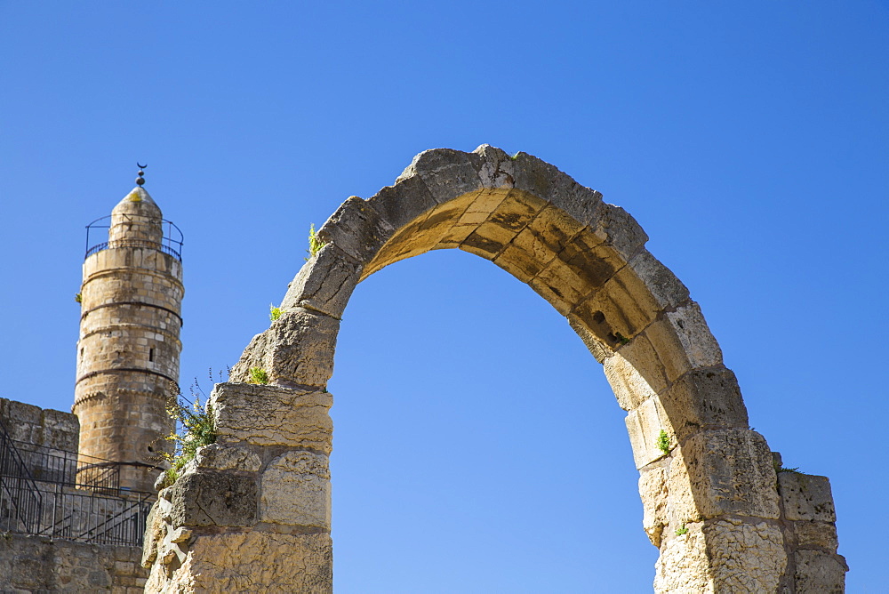 The Tower of David (the Jerusalem Citadel), Old City, UNESCO World Heritage Site, Jerusalem, Israel, Middle East