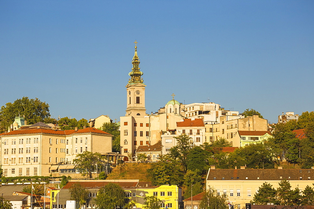 View of St. Michael's Cathedral in the historical center, Belgrade, Serbia, Europe