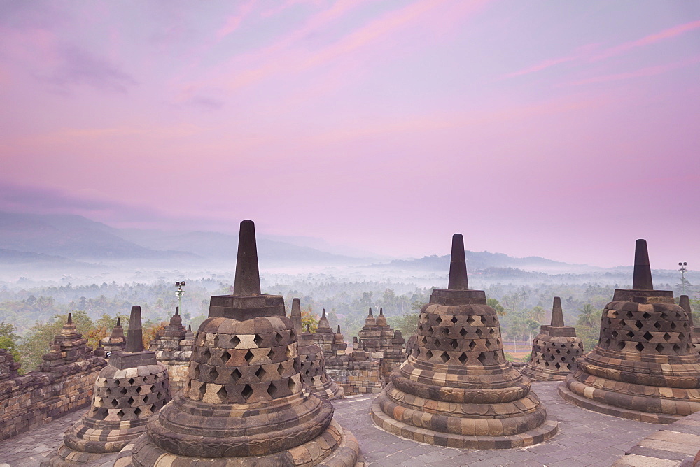 Borobudur Temple, UNESCO World Heritage Site, Magelang, Java, Indonesia, Southeast Asia, Asia