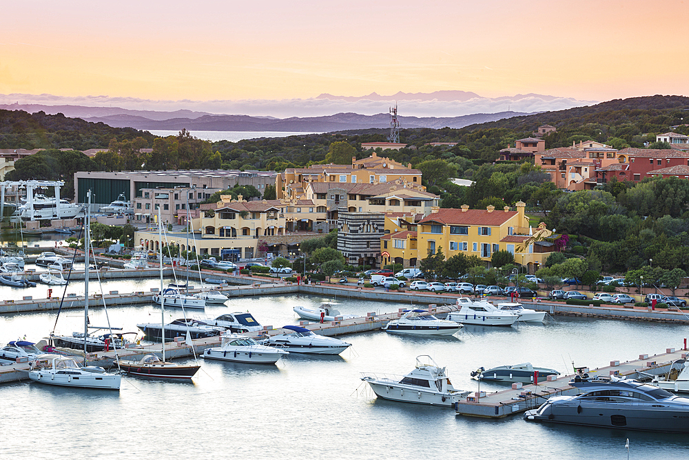 View of Marina, Porto Cervo, Sassari Province, Sardinia, Italy, Mediterranean, Europe