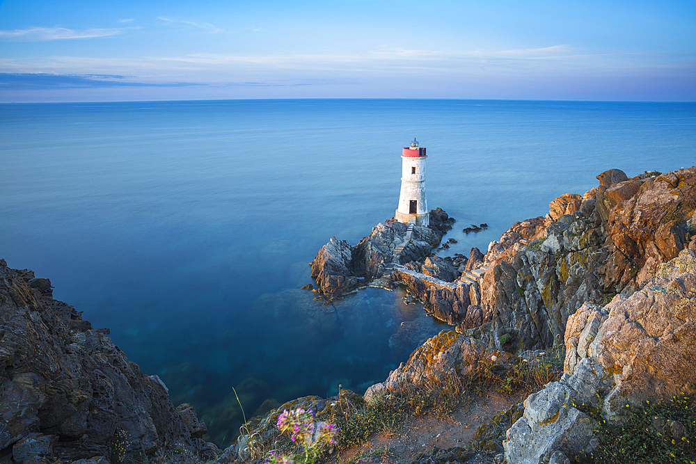 Capo Ferro Lighthouse, Capo Ferro, Porto Cervo, Sardinia, Italy, Mediterranean, Europe