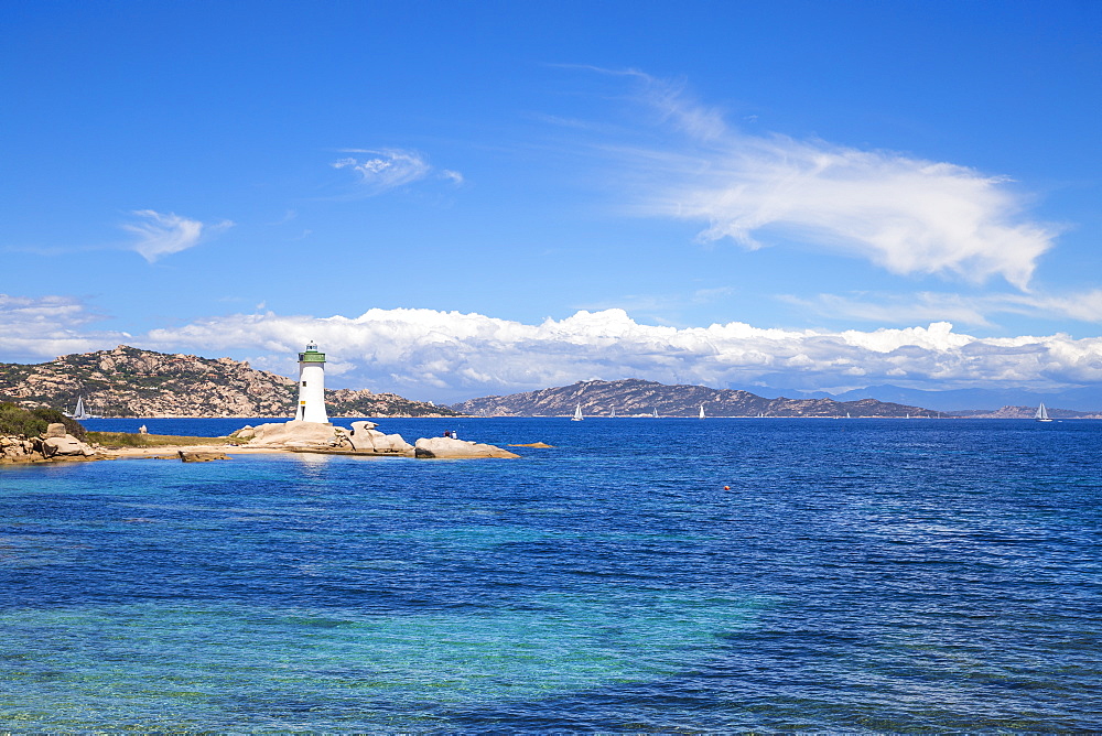 Porto Faro Lighthouse, Palau, Sardinia, Italy, Mediterranean, Europe