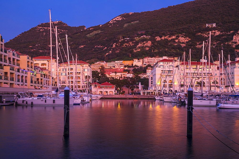 Queensway Quay marina, Gibraltar, Mediterranean, Europe