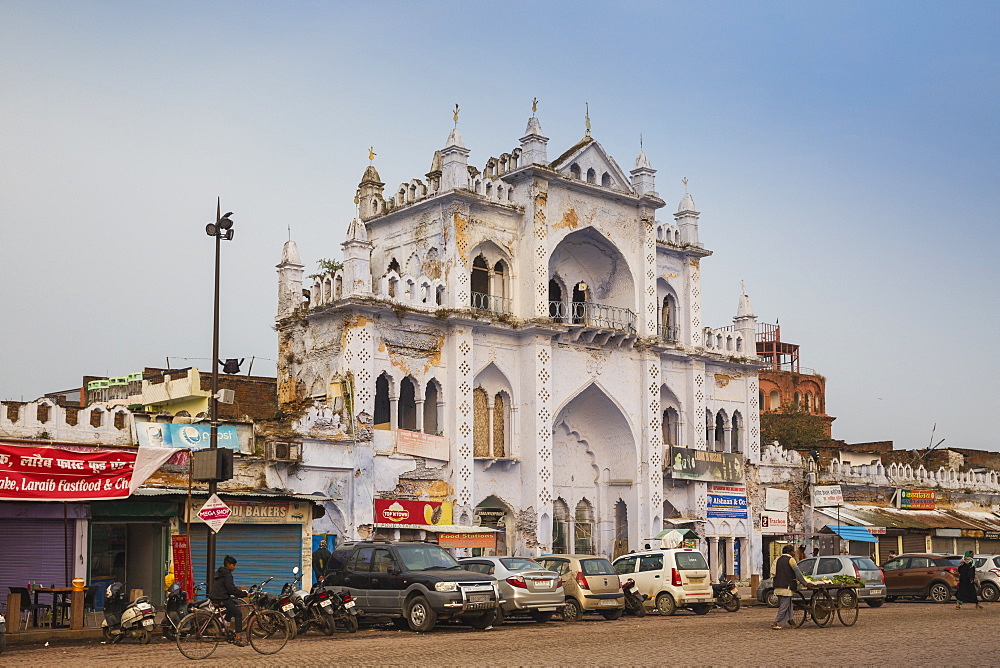 Ornate building opposite Chota Imambara, Lucknow, Uttar Pradesh, India, Asia