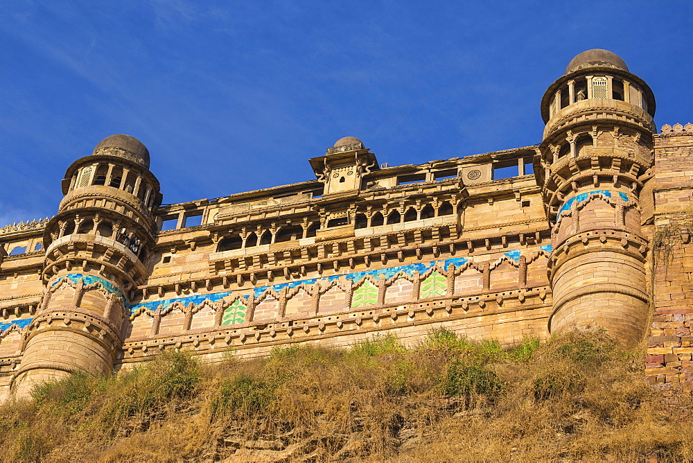 Man Singh Palace, Gwalior Fort, Gwalior, Madhya Pradesh, India, Asia