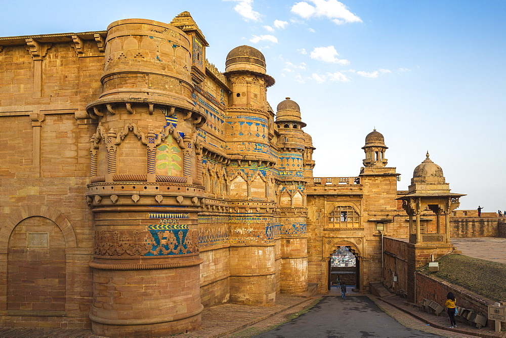 Elephant Gate (Hathiya Paur), Man Singh Palace, Gwalior Fort, Gwalior, Madhya Pradesh, India, Asia