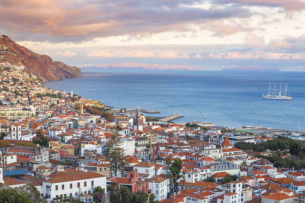 View of city, Funchal, Madeira, Portugal, Atlantic, Europe