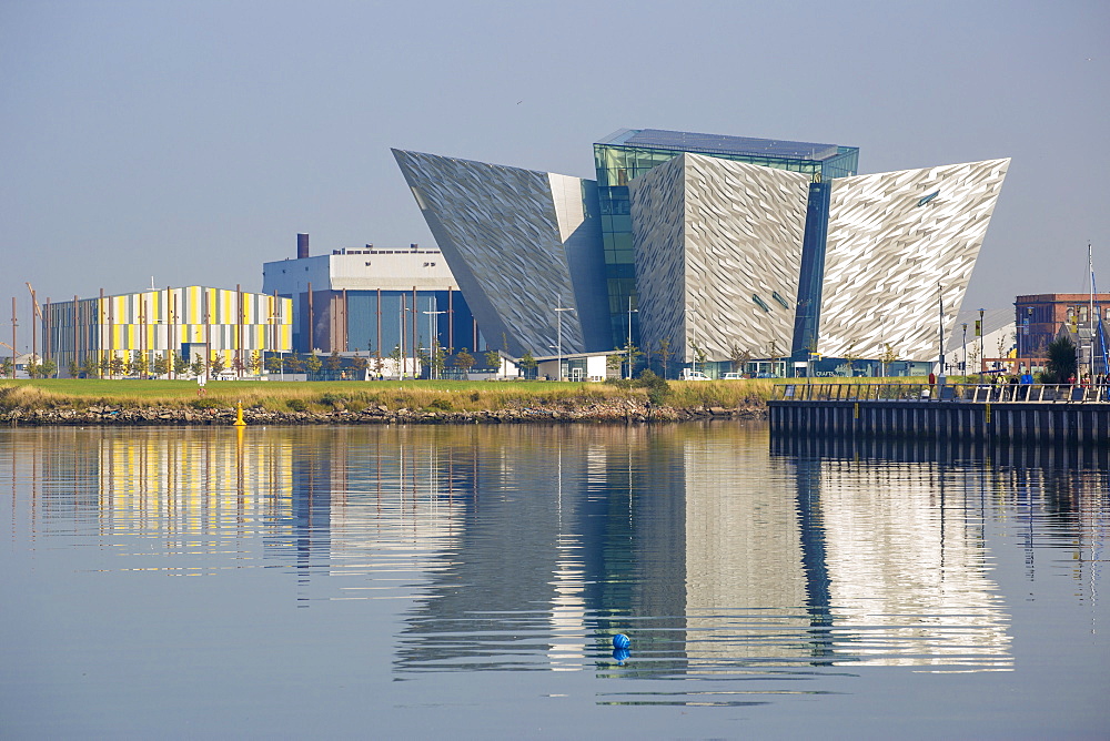 View of the Titanic Belfast Museum, Belfast, Ulster, Northern Ireland, United Kingdom, Europe