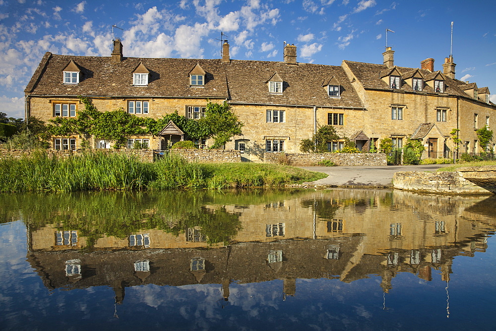 Lower Slaughter village, The Cotswolds, Gloucestershire, England, United Kingdom, Europe