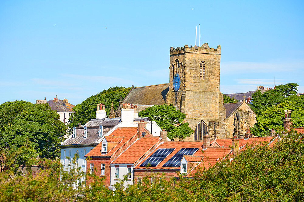 View of St. Mary's Church, Scarborough, Yorkshire, England, United Kingdom, Europe