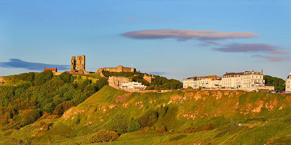 View of Scarborough Castle, Scarborough, Yorkshire, England, United Kingdom, Europe