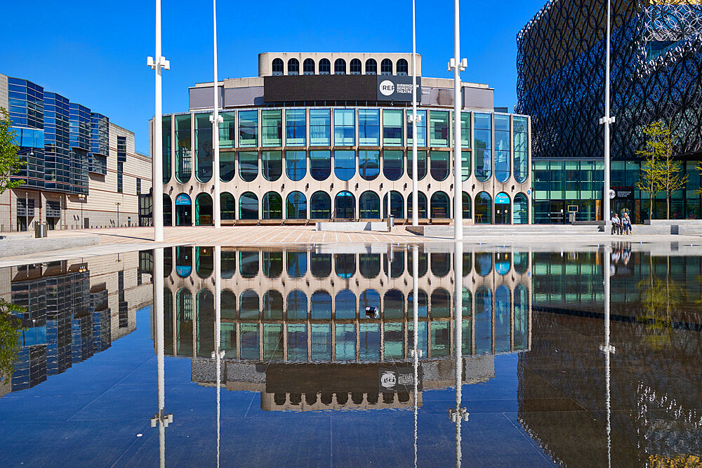 Centenary Square, The International Convention Centre, Repertory Theatre and Library, Birmingham, West Midlands, England, United Kingdom, Europe