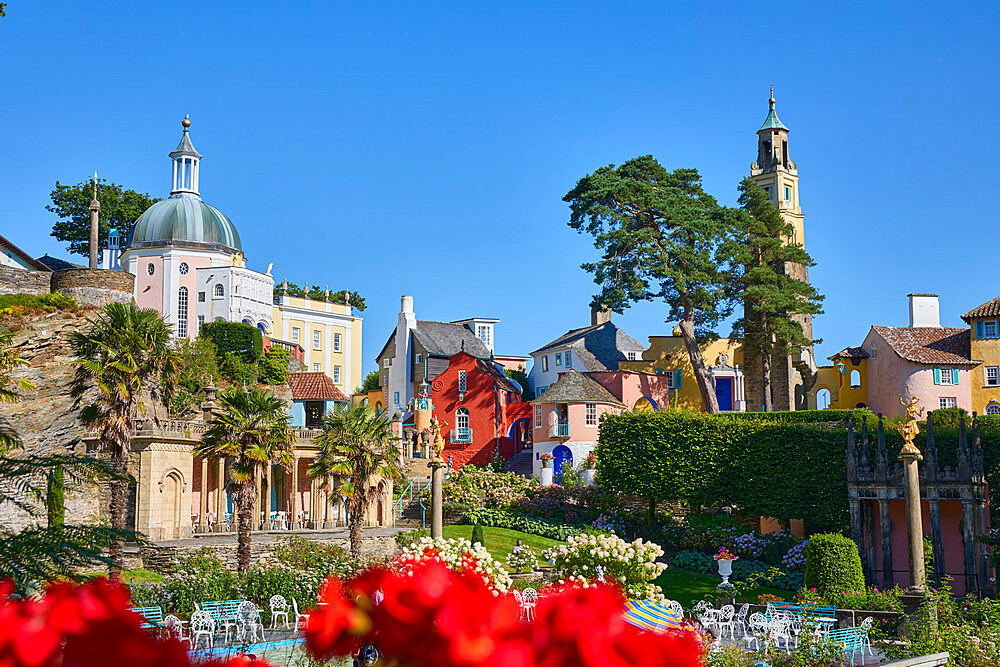 Portmeirion Village, Gwynedd, Wales, United Kingdom, Europe