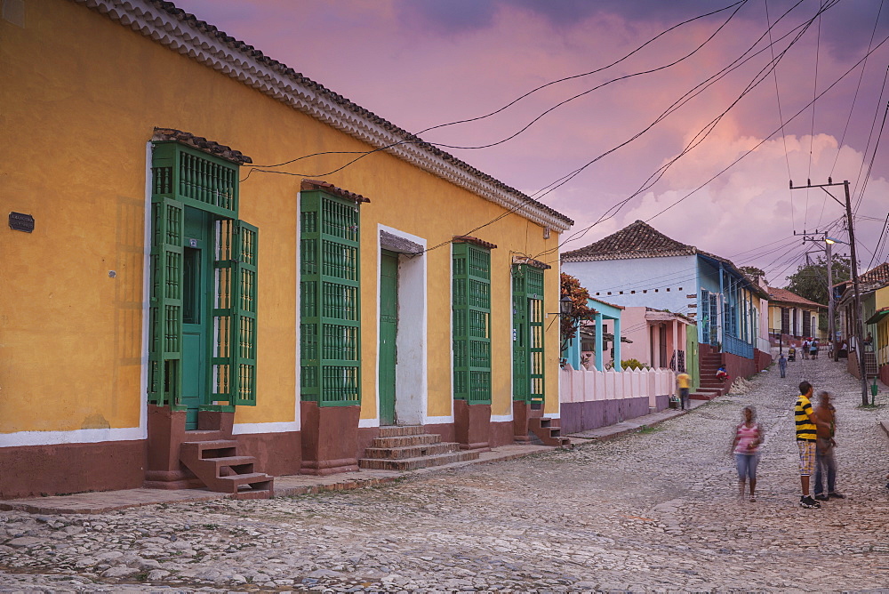 Street scene in historical center, Trinidad, UNESCO World Heritage Site, Sancti Spiritus Province, Cuba, West Indies, Caribbean, Central America