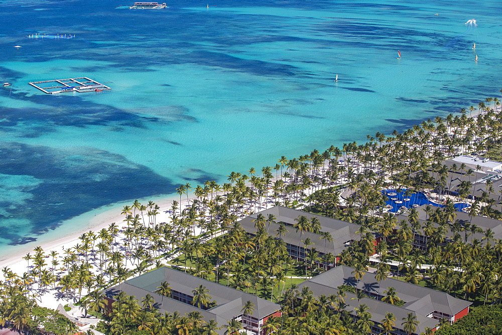 View of Bavaro Beach, Punta Cana, Dominican Republic, West Indies, Caribbean, Central America